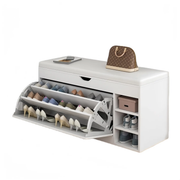 Shoe Storage Bench White by salelink.co.nz