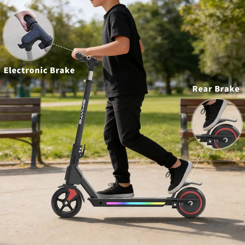 Kiwi eRide Kiwi eRide Ages 6-14 Simate S2 Pro Kids Electric Scooter Black Ages 6-14 Simate S2 Pro Kids Electric Scooter Black