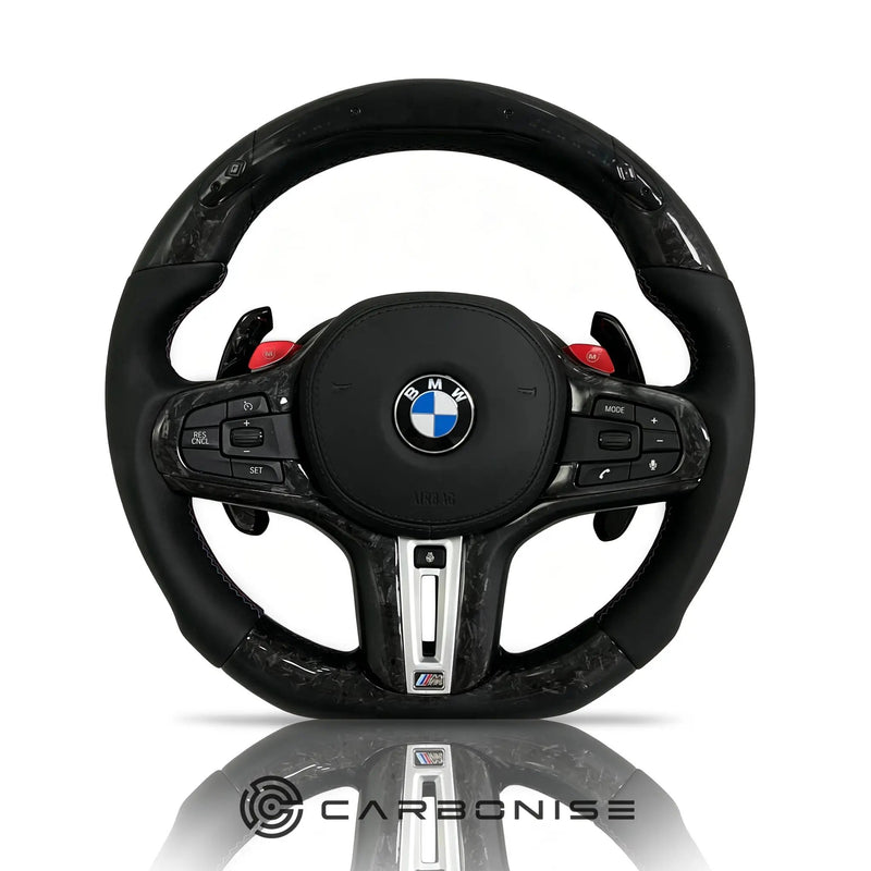 BMW Steering Wheel (Forged Fiber+Smooth Leather) #11 by CARBONISE