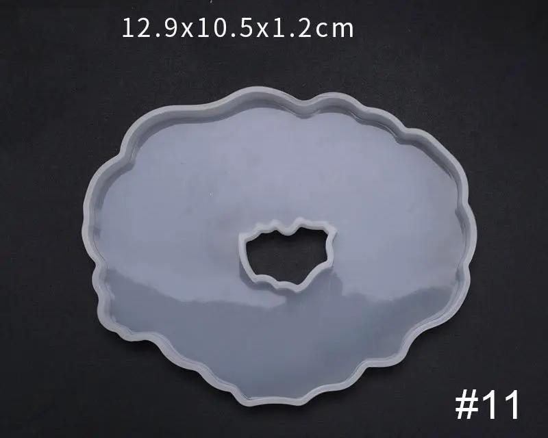 Irregular Coaster Moulds - 013 with hole by Resin Art NZ