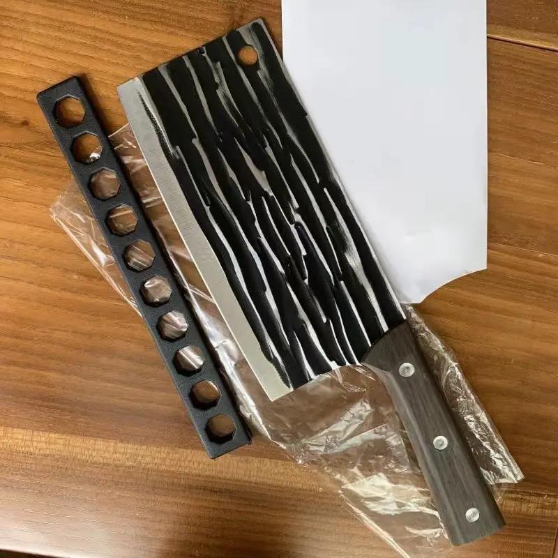 Bone Cutting Knife Kitchen Knife Household Sharp Slicing Knife A52 Shooting Pattern Black by China Dropship