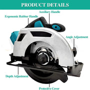 7'' Circular Saw without Battery by salelink.co.nz