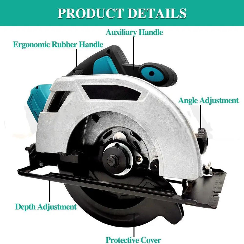 7'' Circular Saw without Battery by salelink.co.nz