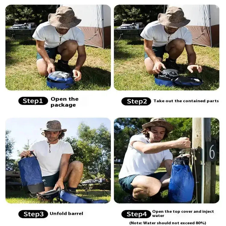 11L Portable Inflatable Camping Shower Bag by Habicare