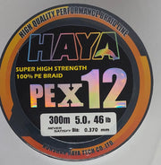 Premium x12 Strand Low Memory Braid Fishing Line - 300M Multi by NZ Diver