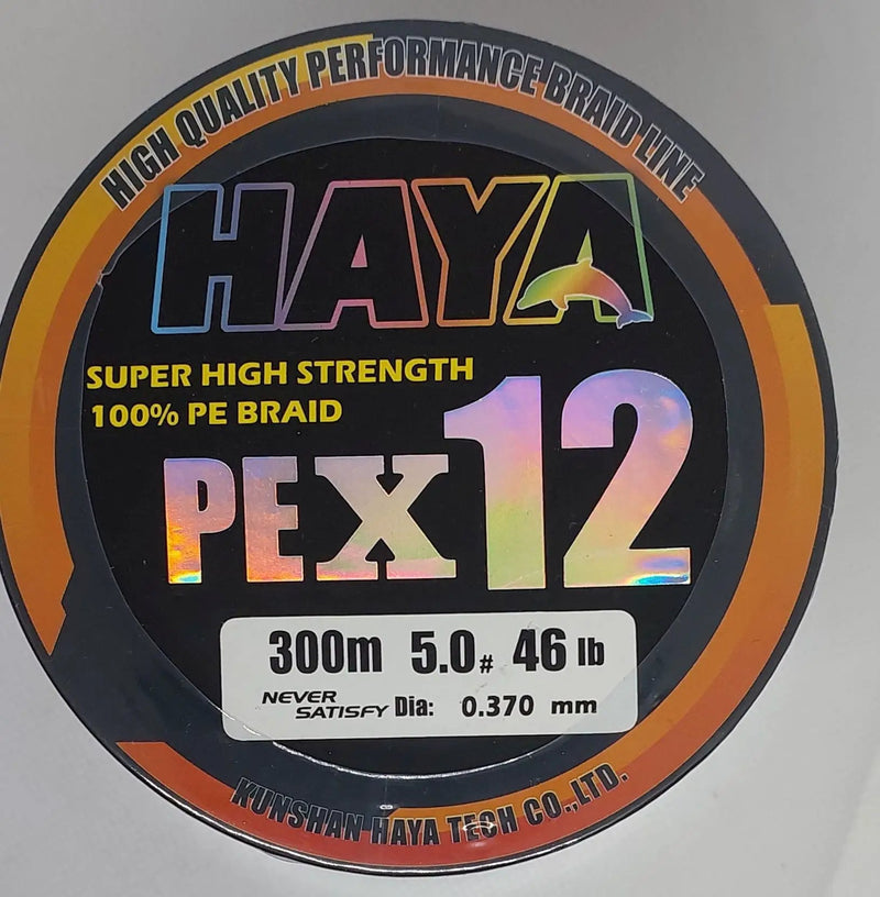 Premium x12 Strand Low Memory Braid Fishing Line - 300M Multi by NZ Diver