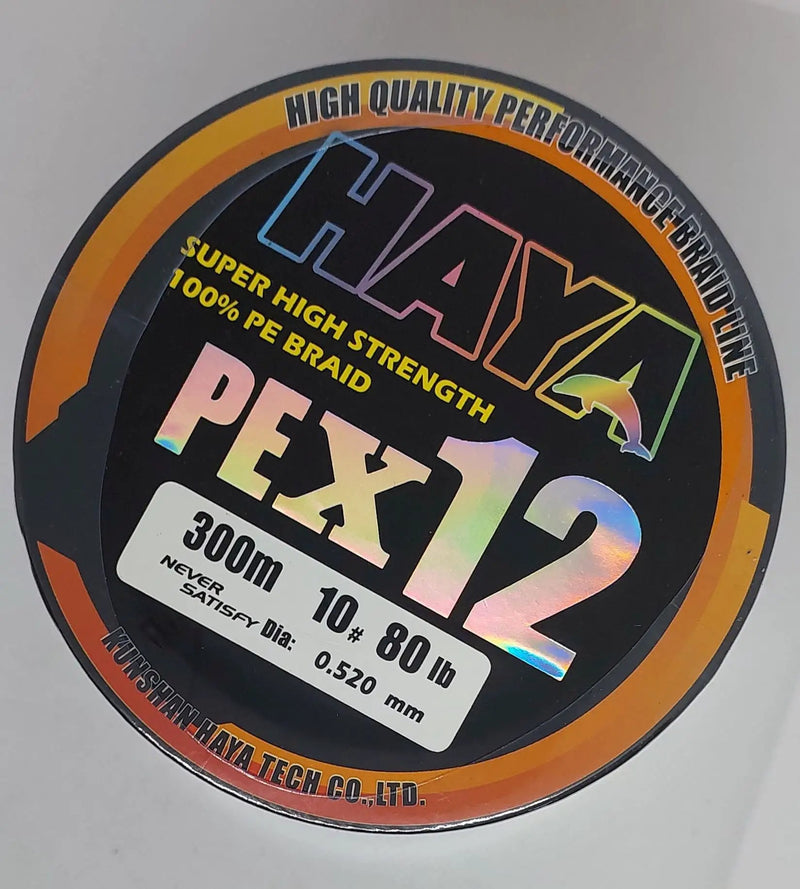 Premium x12 Strand Low Memory Braid Fishing Line - 300M Multi by NZ Diver