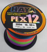 Premium x12 Strand Low Memory Braid Fishing Line - 300M Multi by NZ Diver