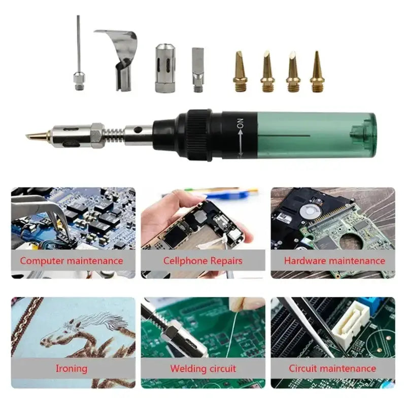 Portable Gas Soldering Iron Kit by Habicare