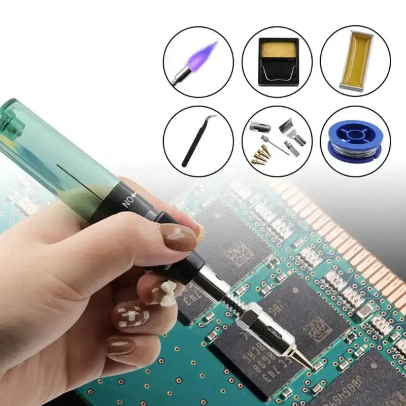 Portable Gas Soldering Iron Kit by Habicare