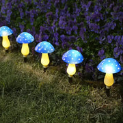 Habicare 12-Pack RGB Solar Mushroom Garden Stake Lights with 8 Lighting Modes 12-Pack RGB Solar Mushroom Garden Stake Lights with 8 Lighting Modes