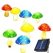 Habicare 12-Pack RGB Solar Mushroom Garden Stake Lights with 8 Lighting Modes 12-Pack RGB Solar Mushroom Garden Stake Lights with 8 Lighting Modes