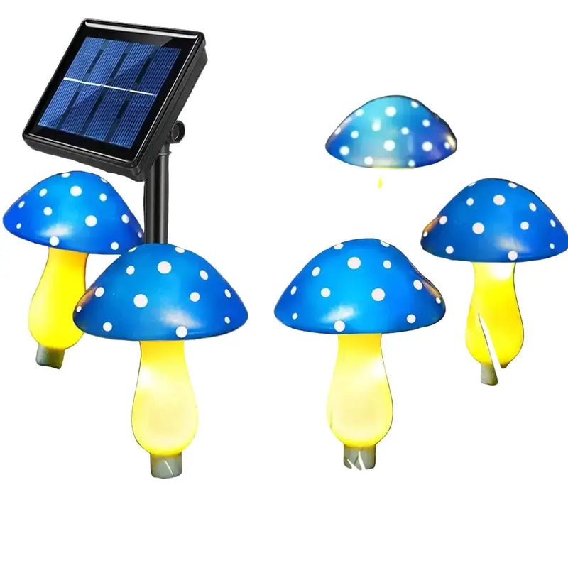 Habicare 12-Pack RGB Solar Mushroom Garden Stake Lights with 8 Lighting Modes 12-Pack RGB Solar Mushroom Garden Stake Lights with 8 Lighting Modes
