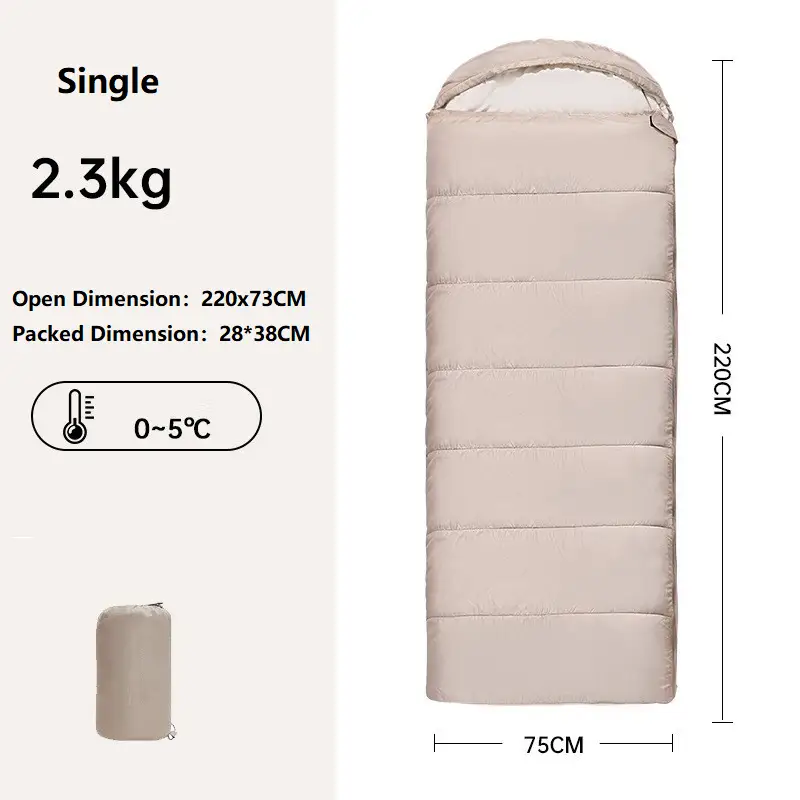 Cotton Sleeping Bag-Four Season Use THTF5197 by ECOTREK