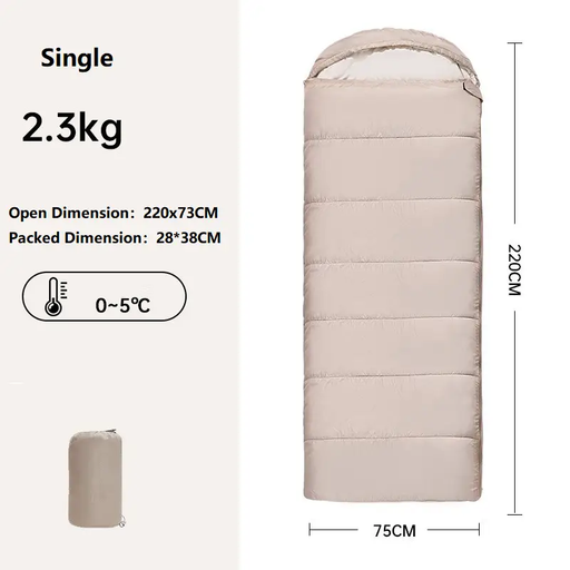 Cotton Sleeping Bag-Four Season Use THTF5197 by ECOTREK