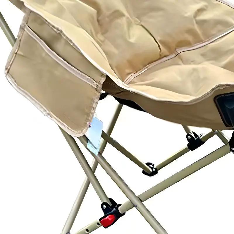 ECOTREK High-Back Padded Camping Chair – 3 Position Reclining Moon Chair TMD9284 by ECOTREK