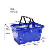 Shopping Basket 48cm Blue by dealonline.co.nz