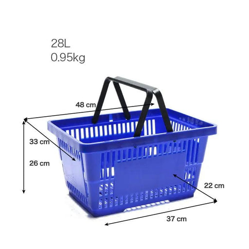 Shopping Basket 48cm Blue by dealonline.co.nz