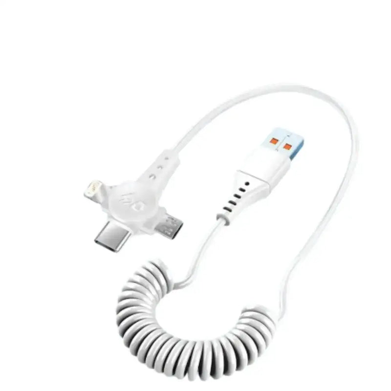 120W 3-in-1 USB-C Super-Fast Retractable Charging Cable by Habicare