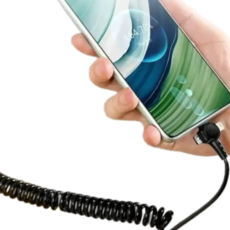 120W 3-in-1 USB-C Super-Fast Retractable Charging Cable by Habicare