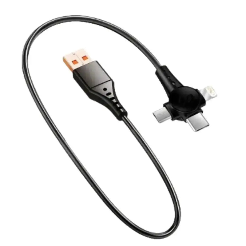 120W 3-in-1 USB-C Super-Fast Retractable Charging Cable by Habicare