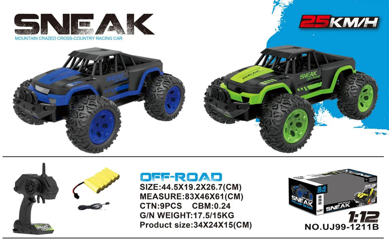 Dune Truck - SNEAK Mountain Crazed Cross-Coutry Racing Car 25KM/H 1:12 by dealonline.co.nz