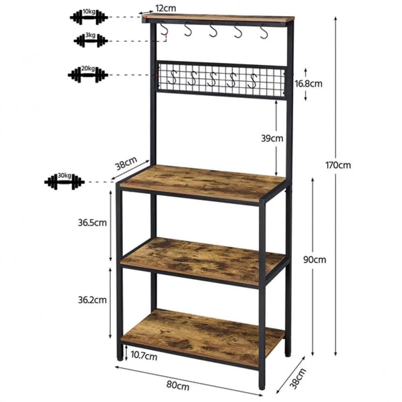 Kitchen Bakers Rack by Yaheetech