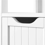 Bathroom Floor Cabinet MDF Wooden Storage Organizer w/ Drawers by Yaheetech