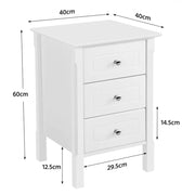 2pcs Bedside Table Side Table End Table Nightstand by Yaheetech