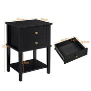 2pcs Nightstand Side Table End Table by Yaheetech