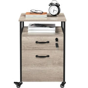 Mobile Office File Cabinet by Yaheetech
