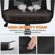 Mesh Office Chair Executive Desk Chair Adjustable Computer Chair by Yaheetech