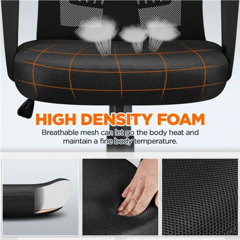 Mesh Office Chair Executive Desk Chair Adjustable Computer Chair by Yaheetech