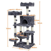 Multilevel Cat Tree Cat Tower by Yaheetech