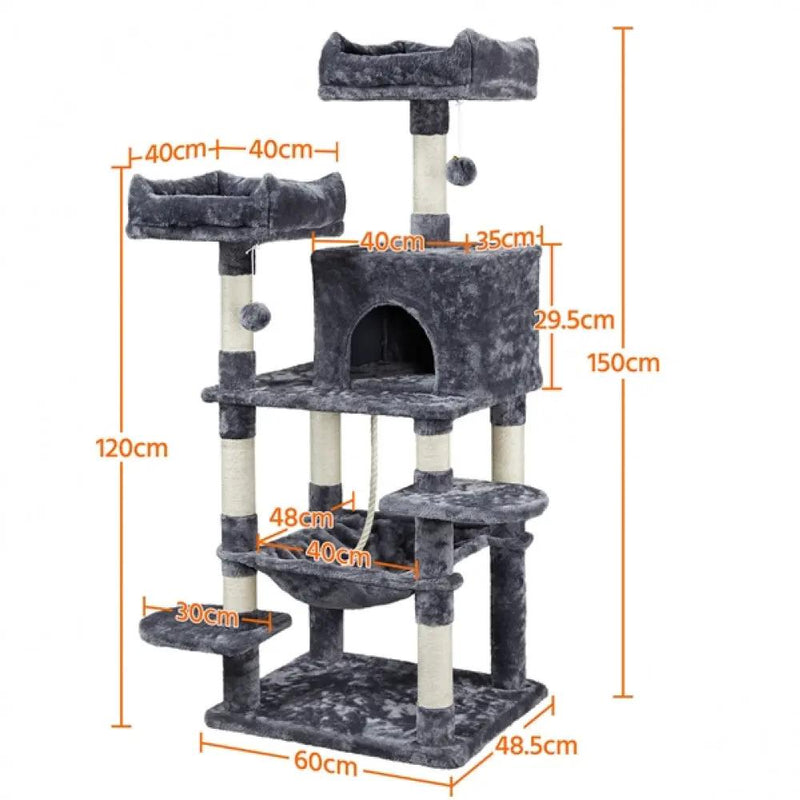 Multilevel Cat Tree Cat Tower by Yaheetech