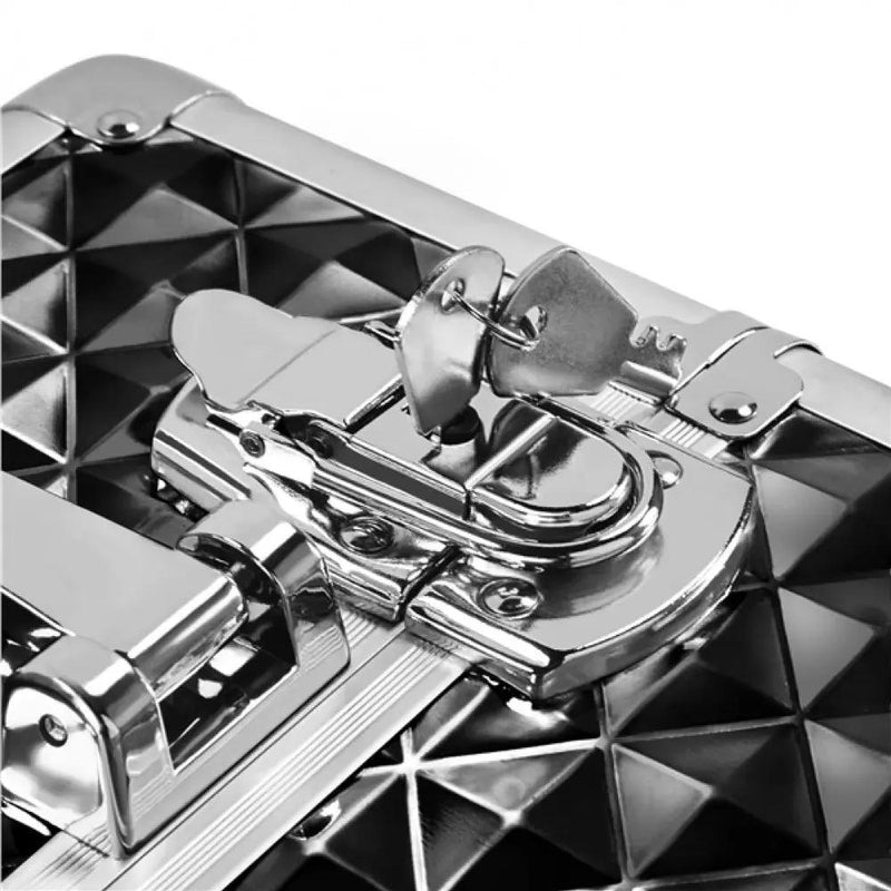 3-in-1 Rolling Makeup Train Case Portable Cosmetic Trolley by Yaheetech