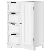 Large Wooden Bathroom Floor Cabinet by Yaheetech