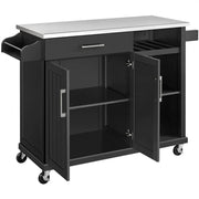 Kitchen Cart Kitchen Trolley Kitchen Island by Yaheetech
