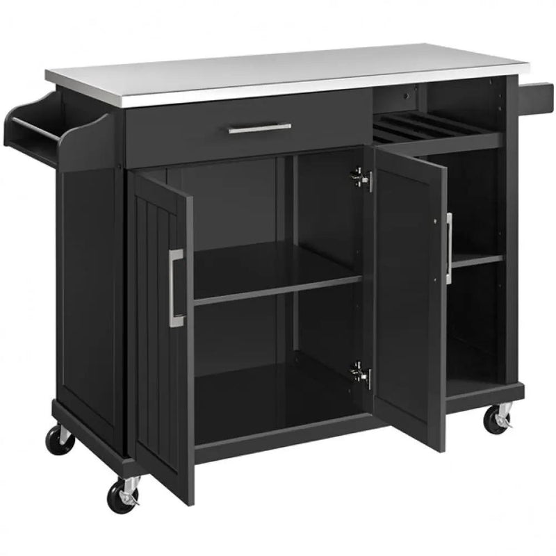 Kitchen Cart Kitchen Trolley Kitchen Island by Yaheetech