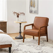 Set of Two Mid-Century Retro Modern Upholstered Lounge Chair Armchair by Yaheetech