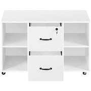 Vintage File Cabinet Mobile Letter Size File Cabinet by Yaheetech
