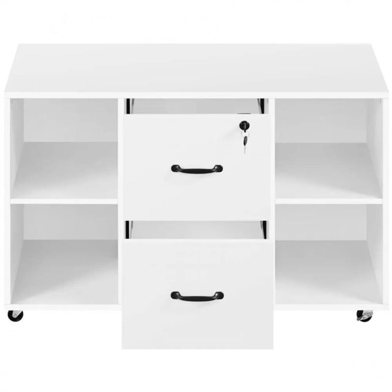 Vintage File Cabinet Mobile Letter Size File Cabinet by Yaheetech