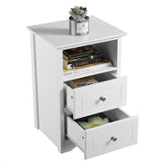 1 Pair Side Table Bedside Tables End Table Nightstand by Yaheetech