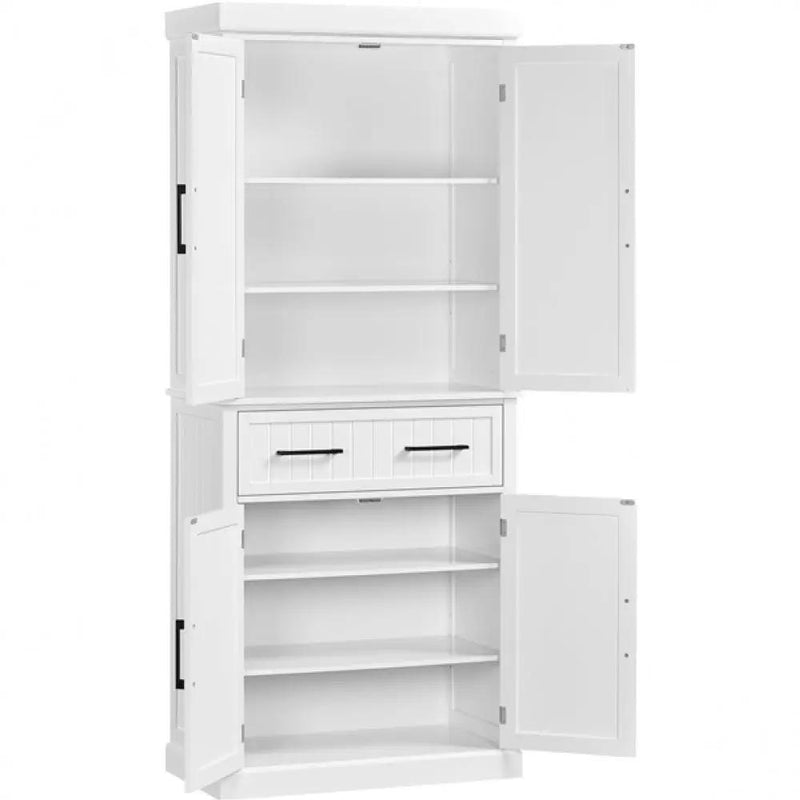 Tall Pantry Cupboard Kitchen Pantry Cabinet Freestanding Storage Cabinet by Yaheetech