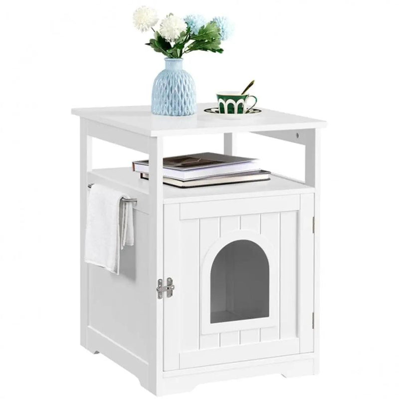 End Table for Pet House Pet Crate Indoor Cat Litter Box by Yaheetech