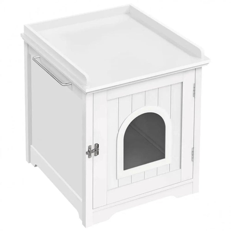 Indoor Cat Litter Box Cat Loo Cabinet by Yaheetech