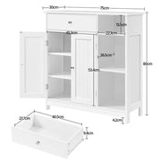 Large Bathroom Floor Cabinet by Yaheetech