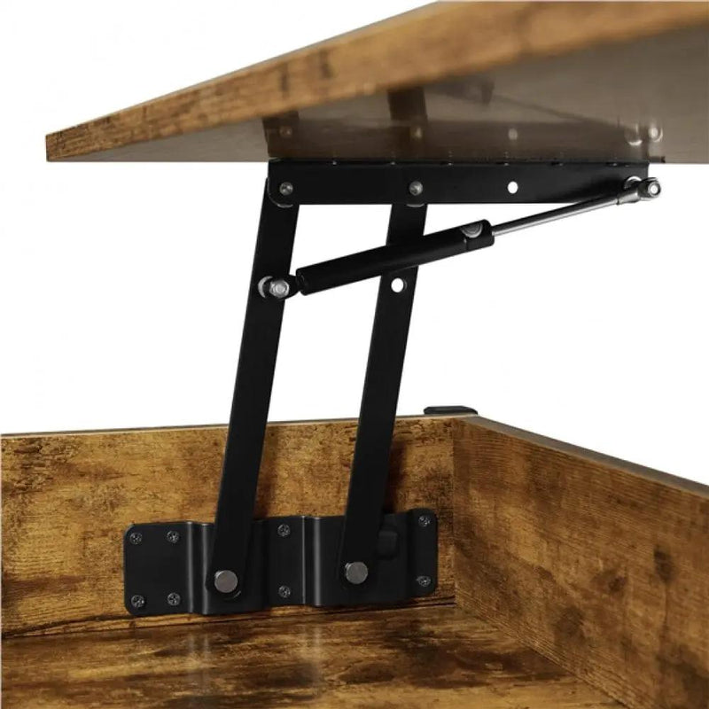 Lift Top Coffee Table with Fabric Storage Baskets by Yaheetech