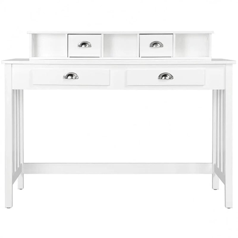 Writing Computer Desk Modern Work Station Laptop Table Removable Floating Organizer by Yaheetech