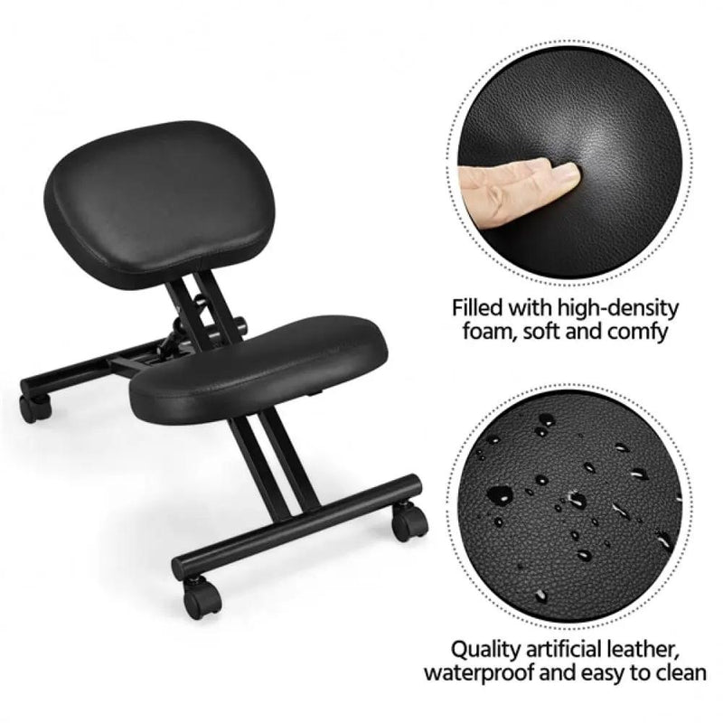 Ergonomic Kneeling Chair Adjustable Knee Stool for Home Office by Yaheetech